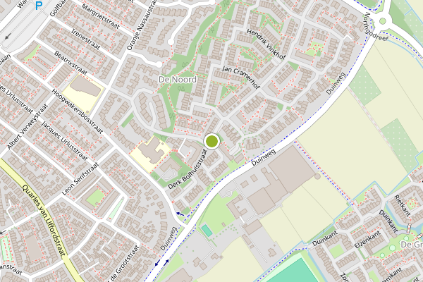 Ambulance-melding op Derk Bolhuisstraat, Noordwijk op 7 juli, kaart-overzicht