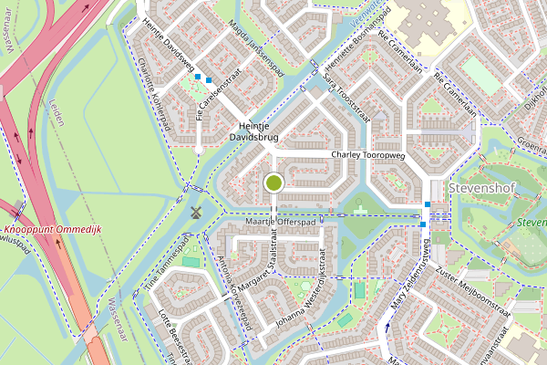Ambulance-melding op Pauline de Haanstraat, Leiden op 7 juli, kaart-overzicht