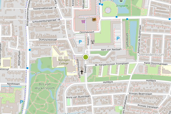 Ambulance-melding op Lijtweg, Oegstgeest op 8 juli, kaart-overzicht