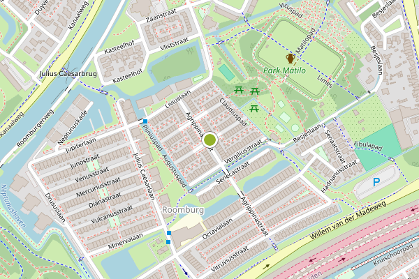 Ambulance-melding op Tacitusstraat, Leiden op 8 juli, kaart-overzicht