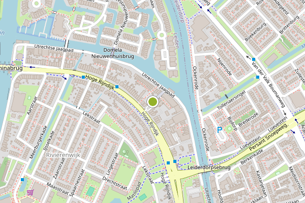 Ambulance-melding op Dinkelstraat, Leiden op 8 juli, kaart-overzicht