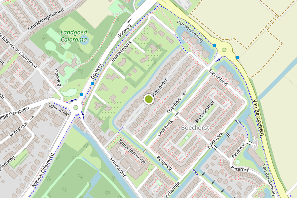 Ambulance-melding op Ambachtsgeest, Noordwijk op 8 juli, kaart-overzicht