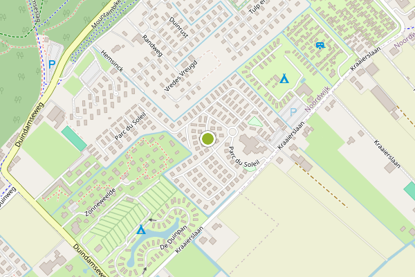 Ambulance-melding op Parc du Soleil, Noordwijk op 7 juli, kaart-overzicht