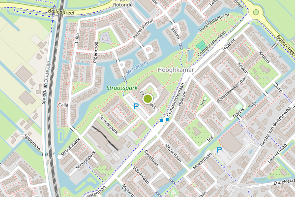 Ambulance-melding op Vivaldipark, Voorhout op 8 juli, kaart-overzicht