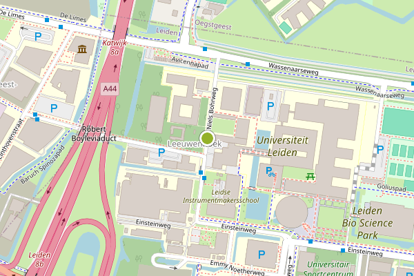 Ambulance-melding op Niels Bohrweg, Leiden op 8 juli, kaart-overzicht