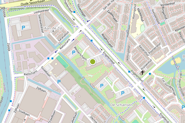 Ambulance-melding op Peppelschans, Leiderdorp op 9 juli, kaart-overzicht