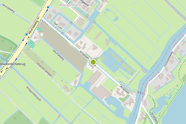 Ambulance-melding op Kniplaan, Voorschoten op 9 juli, kaart-overzicht