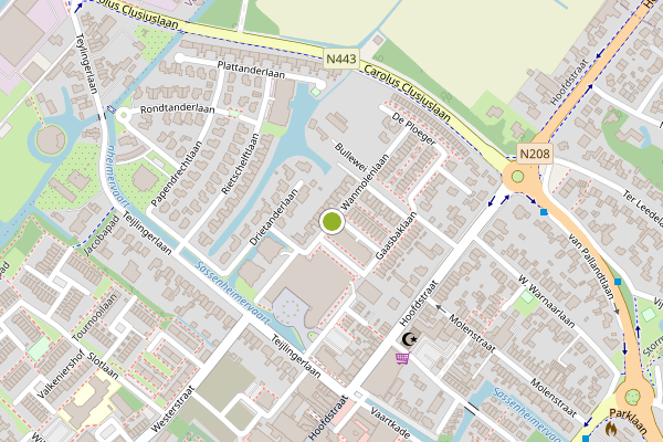 Ambulance-melding op Wanmolenlaan, Sassenheim op 9 juli, kaart-overzicht