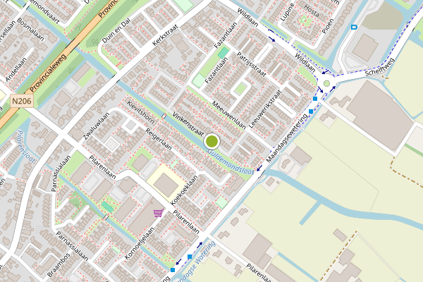 Ambulance-melding op Vinkenstraat, Noordwijkerhout op 9 juli, kaart-overzicht