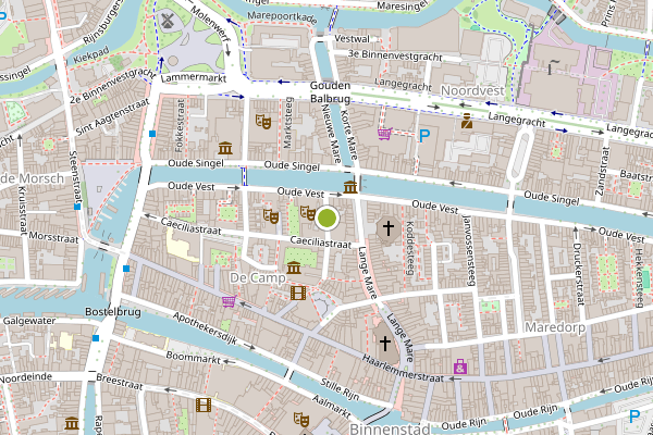 Ambulance-melding op Hazewindsteeg, Leiden op 9 juli, kaart-overzicht