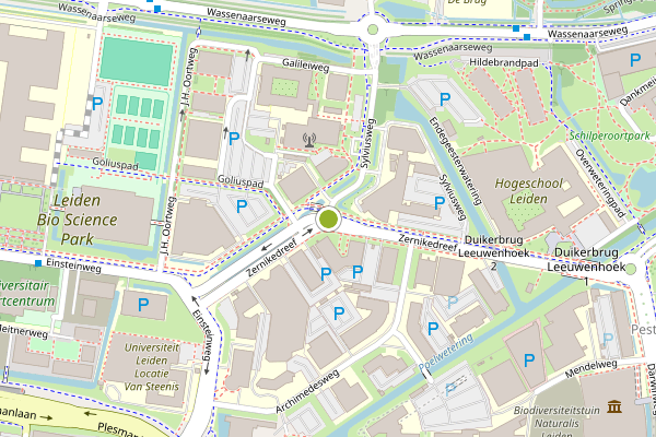 Ambulance-melding op Sylviusweg, Leiden op 9 juli, kaart-overzicht