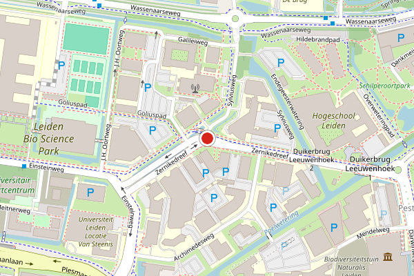 Kaart Leiden
