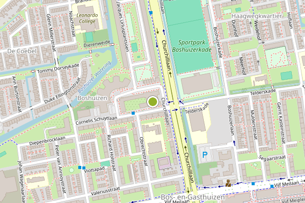 Ambulance-melding op Aaltje Noordewierlaan, Leiden op 9 juli, kaart-overzicht