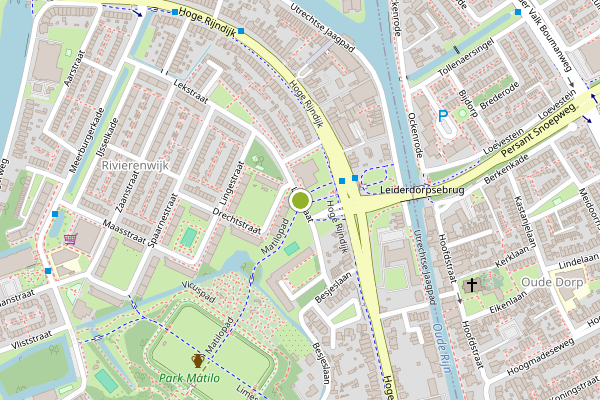 Ambulance-melding op Lekstraat, Leiden op 10 juli, kaart-overzicht