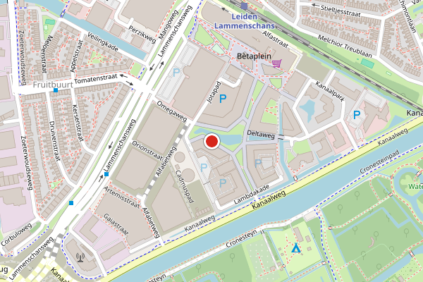 Brandweer-melding op Epsilonplantsoen, Leiden op 10 juli, kaart-overzicht