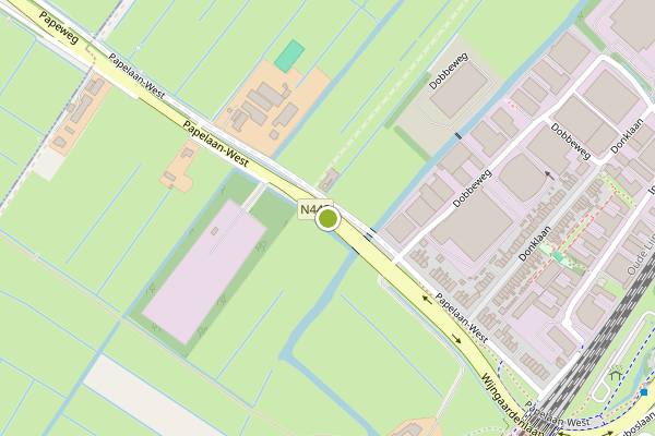 Ambulance-melding op Papelaan-West, Voorschoten op 11 juli, kaart-overzicht