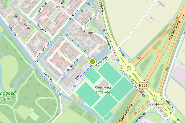 Ambulance-melding op De Hagen, Noordwijk op 11 juli, kaart-overzicht