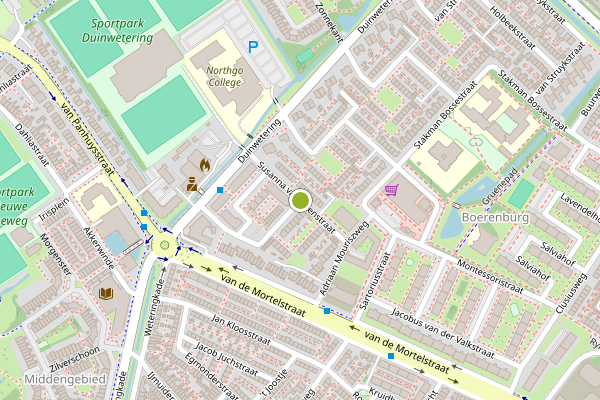 Ambulance-melding op Susanna van Ettenstraat, Noordwijk op 11 juli, kaart-overzicht