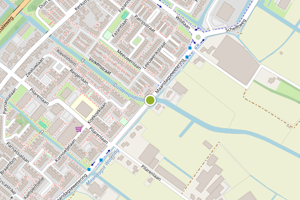 Ambulance-melding op Maandagsewetering, Noordwijkerhout op 11 juli, kaart-overzicht