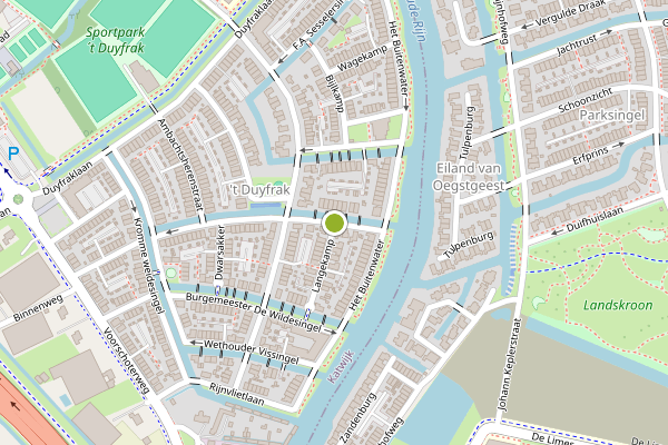 Ambulance-melding op Burgemeester Van Oordsingel, Valkenburg ZH op 12 juli, kaart-overzicht