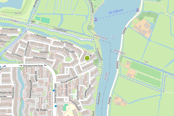 Ambulance-melding op Ixiadal, Leiden op 12 juli, kaart-overzicht
