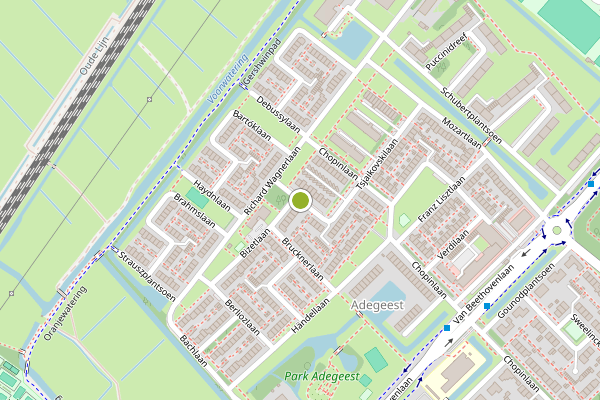 Ambulance-melding op Johan Wagenaarlaan, Voorschoten op 12 juli, kaart-overzicht
