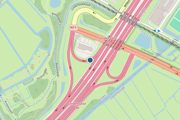 Politie-melding op Leiden-Oost 6a, Leiden op 12 juli, kaart-overzicht
