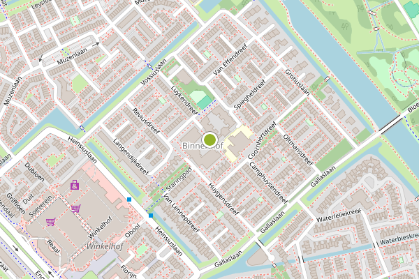 Ambulance-melding op Van Alphenplein, Leiderdorp op 12 juli, kaart-overzicht
