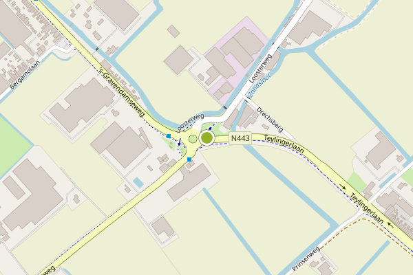 Ambulance-melding op Voorhout op 13 juli, kaart-overzicht