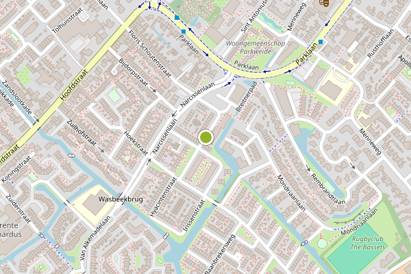 Ambulance-melding op Gladiolenstraat, Sassenheim op 12 juli, kaart-overzicht