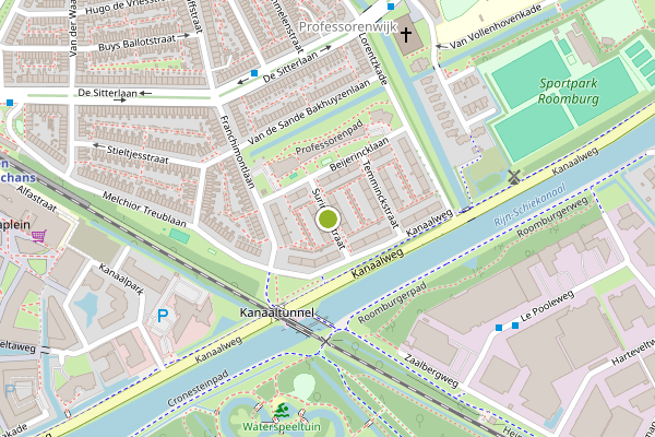Ambulance-melding op Suringarstraat, Leiden op 13 juli, kaart-overzicht