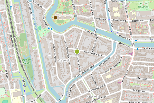 Ambulance-melding op Hugo de Grootstraat, Leiden op 13 juli, kaart-overzicht