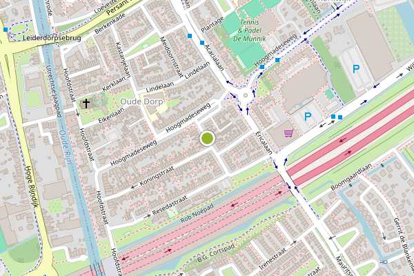 Ambulance-melding op Dr. de Bruijnestraat, Leiderdorp op 13 juli, kaart-overzicht