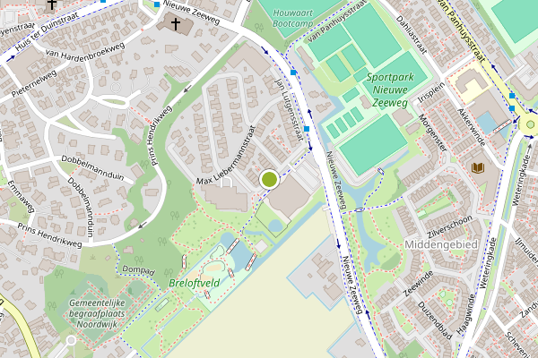 Ambulance-melding op Charlotte van Pallandtstraat, Noordwijk op 14 juli, kaart-overzicht