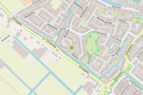 Ambulance-melding op Absveen, Noordwijkerhout op 14 juli, kaart-overzicht