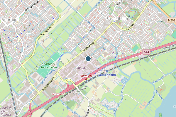 Politie-melding op Oegstgeest Wegverkeer op 15 juli, kaart-overzicht