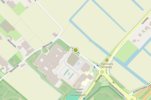 Ambulance-melding op Langelaan, Noordwijkerhout op 15 juli, kaart-overzicht