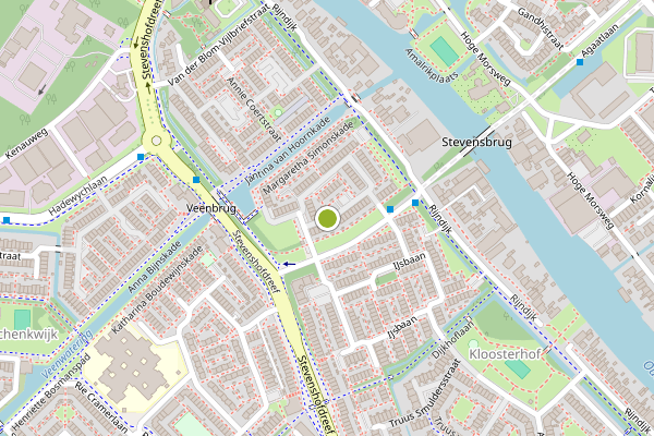 Ambulance-melding op Emerentia Banningstraat, Leiden op 15 juli, kaart-overzicht