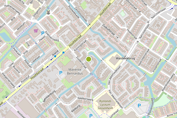 Ambulance-melding op Philippostraat, Sassenheim op 15 juli, kaart-overzicht