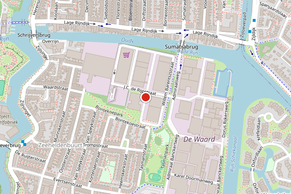 Brandweer-melding op J.C. de Rijpstraat, Leiden op 16 juli, kaart-overzicht