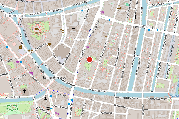 Brandweer-melding op Kloosterpoort, Leiden op 16 juli, kaart-overzicht