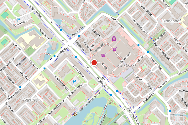 Brandweer-melding op Reaal, Leiderdorp op 16 juli, kaart-overzicht
