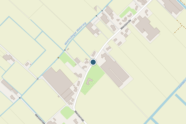 Politie-melding op Westeinde, Noordwijkerhout op 16 juli, kaart-overzicht