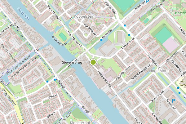 Ambulance-melding op Hoge Morsweg, Leiden op 16 juli, kaart-overzicht