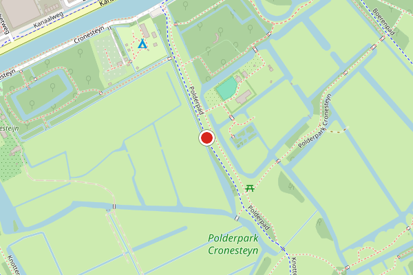 Brandweer-melding op Polderpad, Leiden op 16 juli, kaart-overzicht
