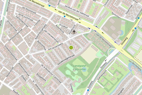 Ambulance-melding op Kersappelstraat, Noordwijk op 17 juli, kaart-overzicht