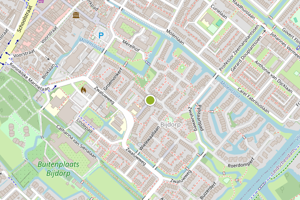 Ambulance-melding op Kwikstaartdreef, Voorschoten op 17 juli, kaart-overzicht