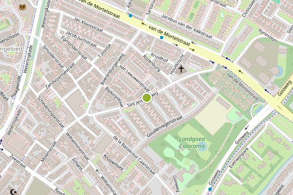 Ambulance-melding op Sint Jeroensweg, Noordwijk op 17 juli, kaart-overzicht