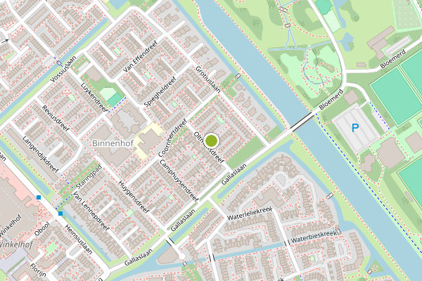 Ambulance-melding op Oltmansdreef, Leiderdorp op 17 juli, kaart-overzicht