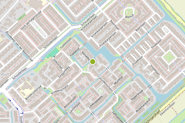 Ambulance-melding op Kervelhof, Voorhout op 18 juli, kaart-overzicht